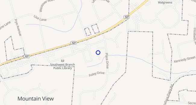 Map of Hickory North Carolina showing locations of public housing and accessible rental units