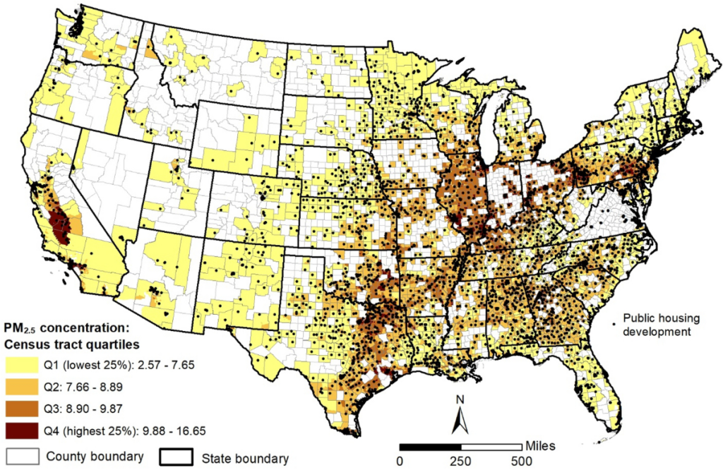 Map showing disparities in Section 8 voucher acceptance rates across U.S. metropolitan areas