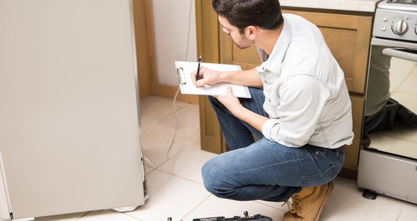 Rental kitchen inspected under Housing Quality Standards